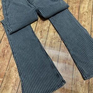 We The Free Level Up Stripe Slim Flare Jeans
